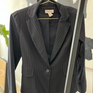 Barneys New York | Navy Pinstripe Suit